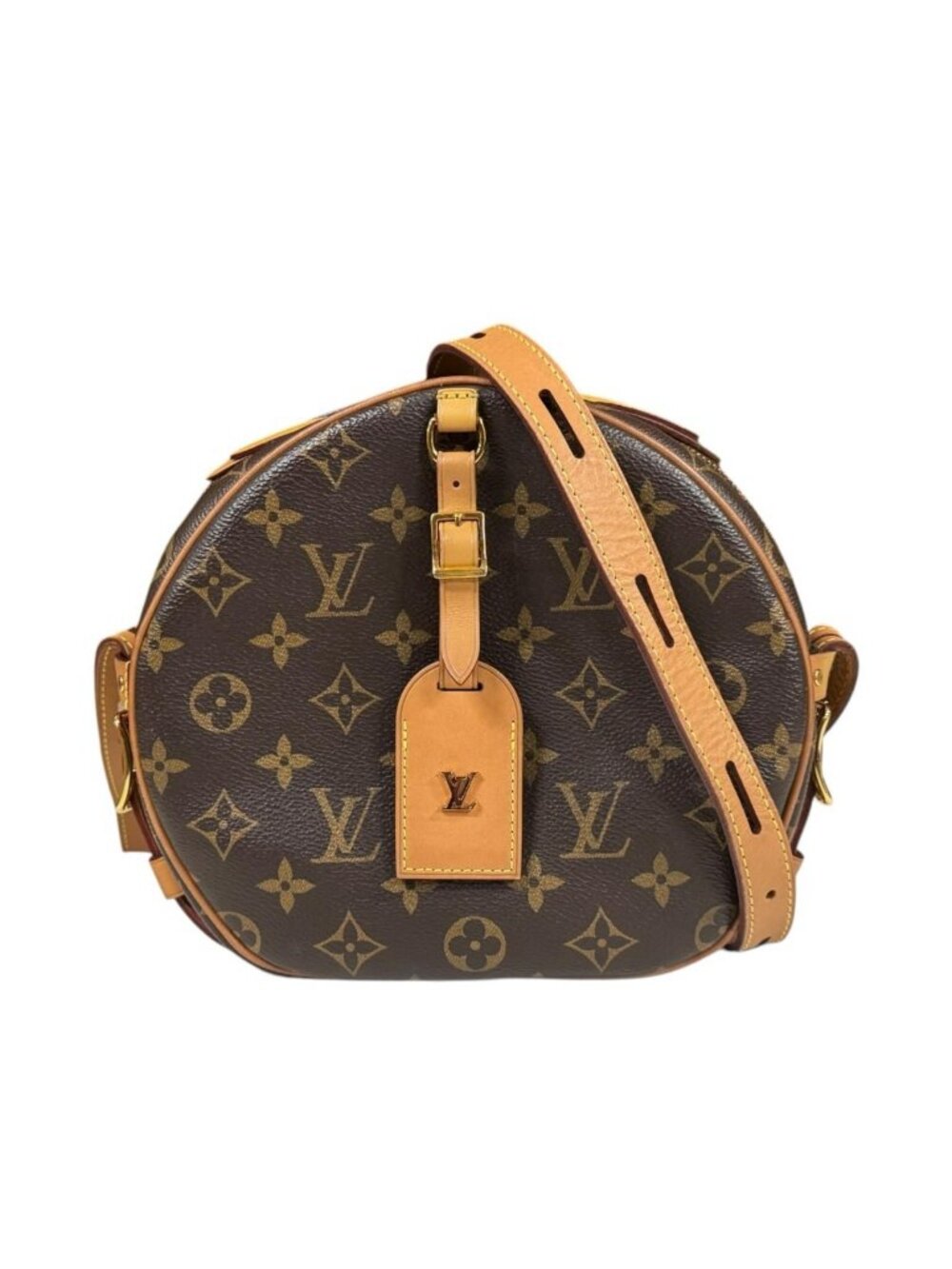 Louis Vuitton Boite Chapeau Speule MM LV Monogram Shoulder Bag Canvas Brown
